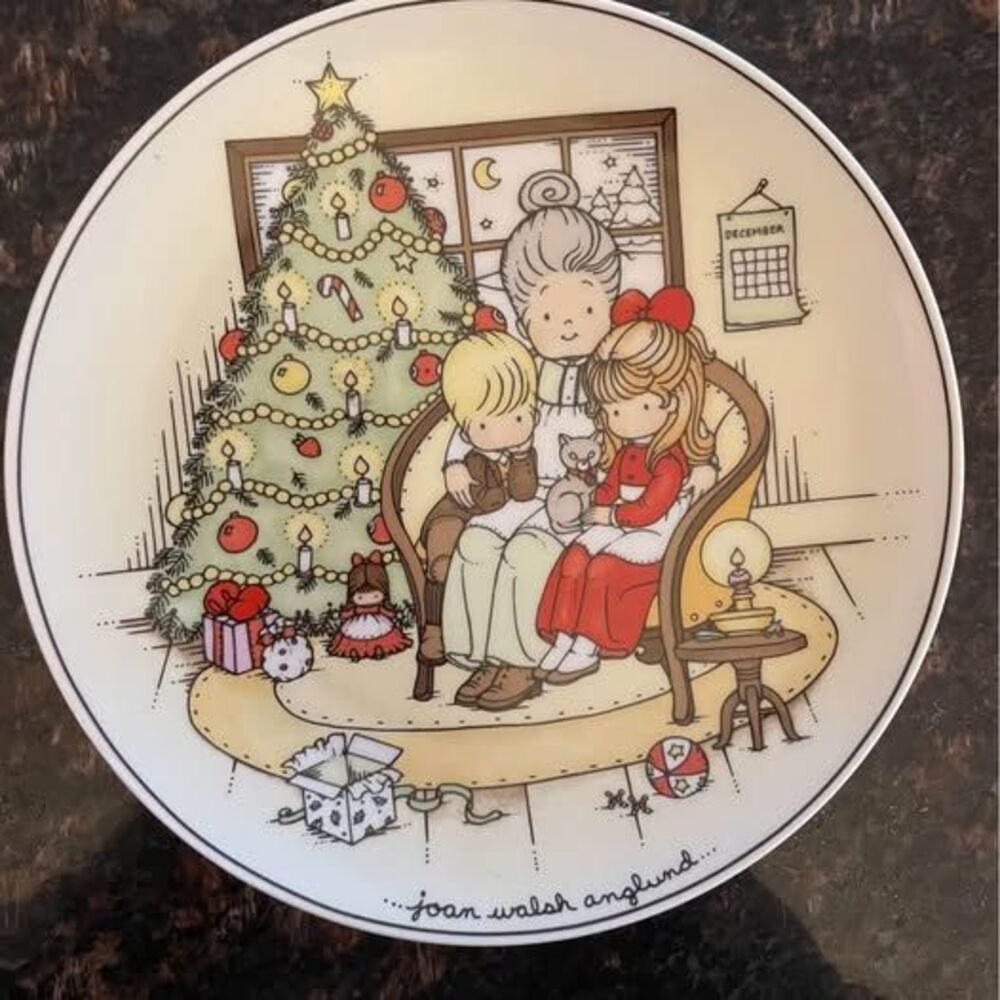 Joan Walsh Anglund Limited Edition Christmas Memories 1984 Plate Germany